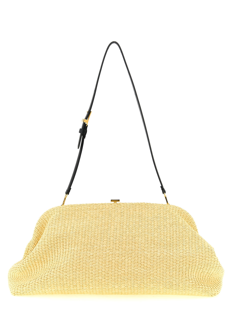 Alberta Ferretti Beige Viscose Clutch Bag