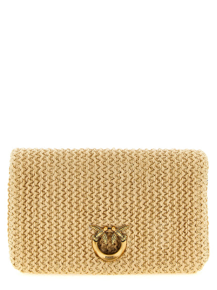 PINKO Beige Polypropylene Clutch Bag