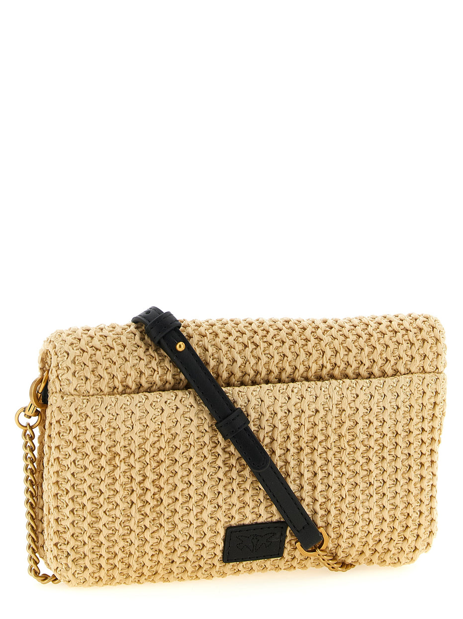 PINKO Beige Polypropylene Clutch Bag