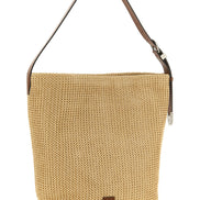 PINKO Beige Cowhide Shoulder Bag