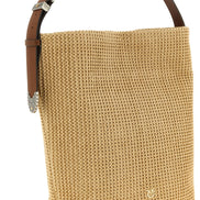 PINKO Beige Cowhide Shoulder Bag