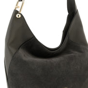 Furla Gray Calfskin Shoulder Bag
