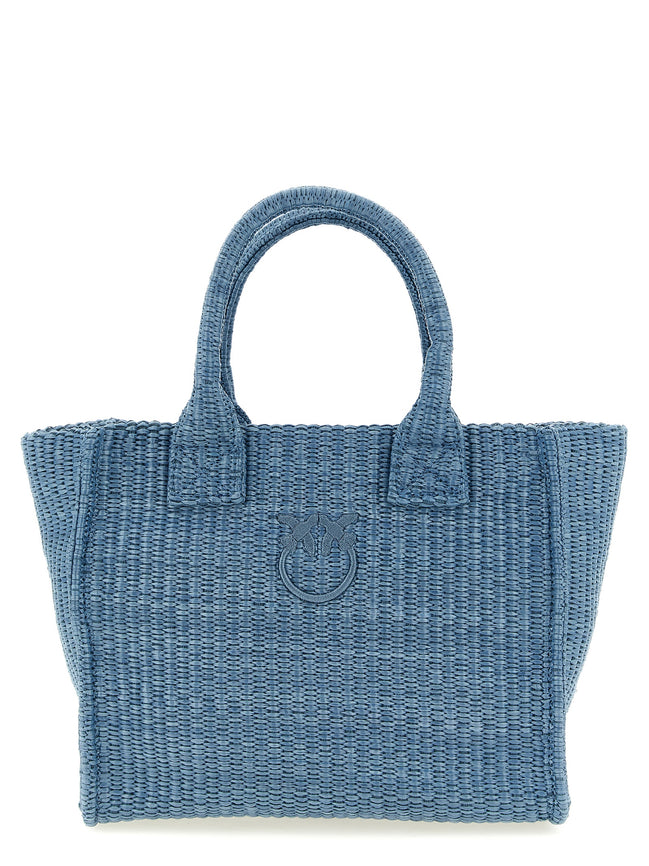 PINKO Blue Polypropylene Tote Bag