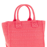Τσάντα tote PINKO φούξια από πολυπροπυλένιο  
