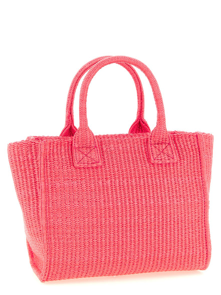 Τσάντα tote PINKO φούξια από πολυπροπυλένιο  