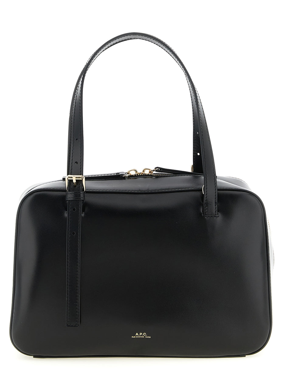 A.P.C. Black Cowhide Handbag