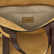 A.P.C. Brown Cowhide Tote Bag