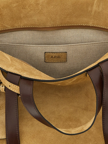 A.P.C. Brown Cowhide Tote Bag