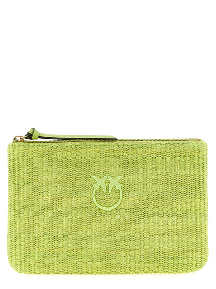 PINKO Bicolor Polypropylene Clutch Bag