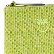 PINKO Bicolor Polypropylene Clutch Bag