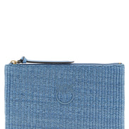 PINKO Blue Polypropylene Clutch Bag