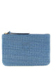 PINKO Blue Polypropylene Clutch Bag
