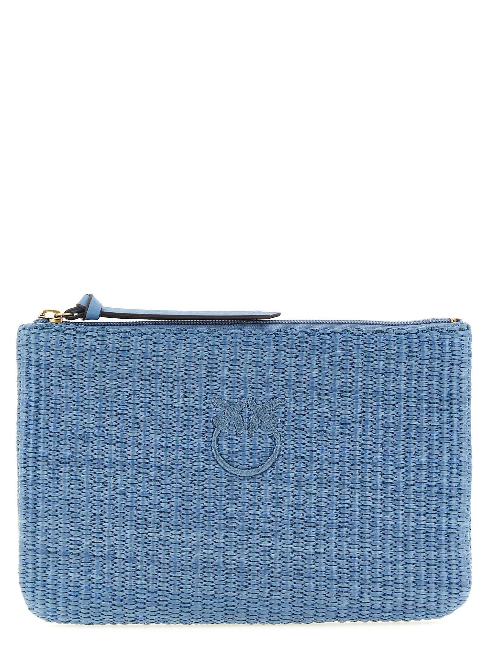 PINKO Blue Polypropylene Clutch Bag