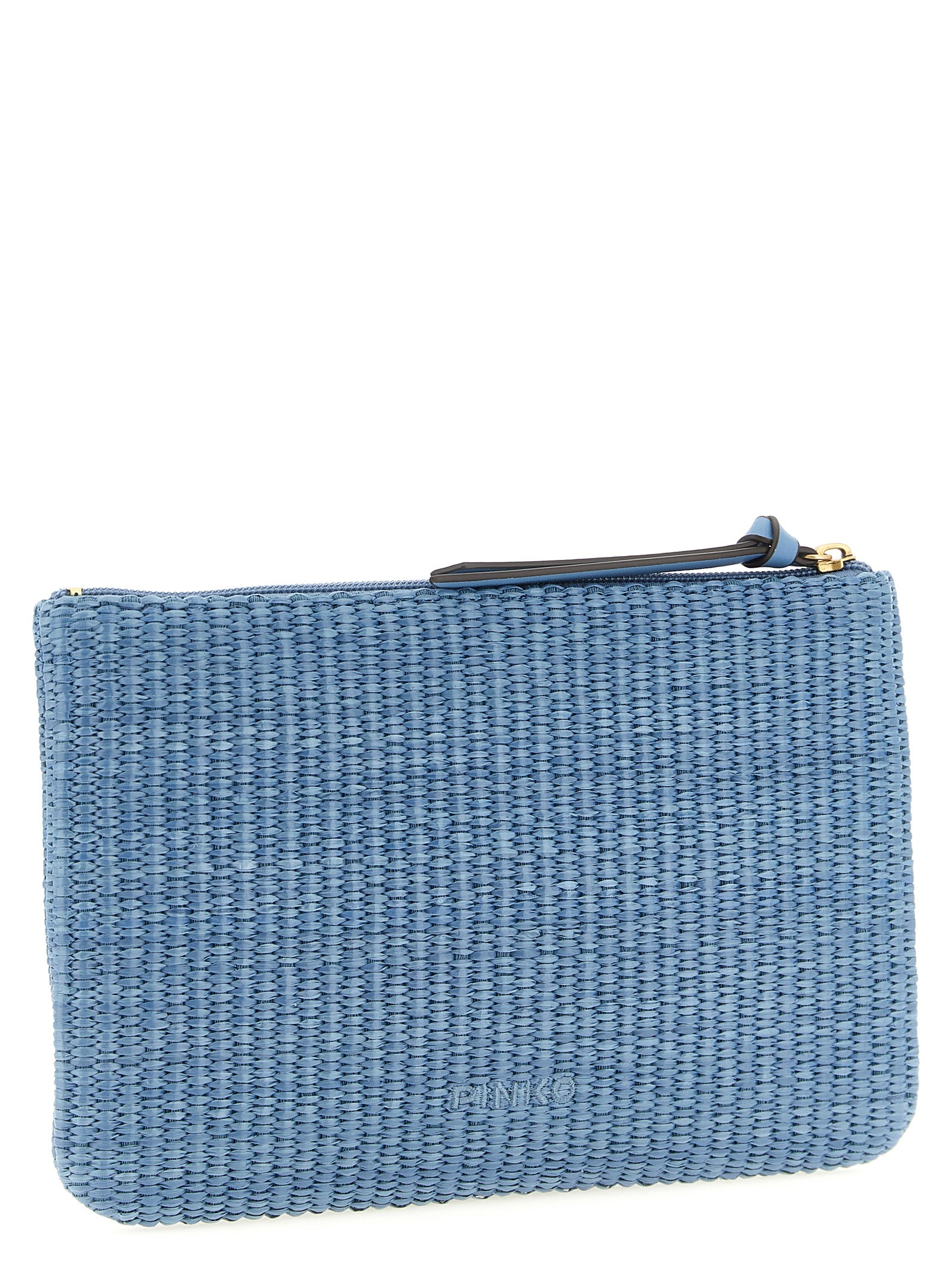 PINKO Blue Polypropylene Clutch Bag