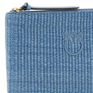 PINKO Blue Polypropylene Clutch Bag