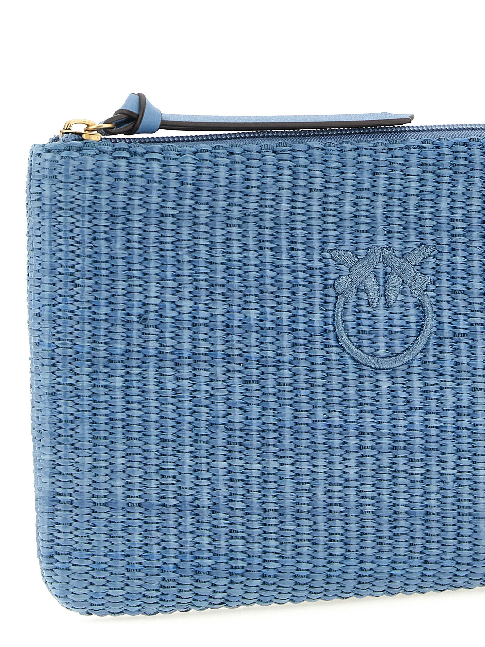 PINKO Blue Polypropylene Clutch Bag