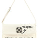 Off-White Bicolor Lamb Leather Shoulder Bag