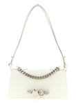 Alexander McQueen White Calfskin Shoulder Bag