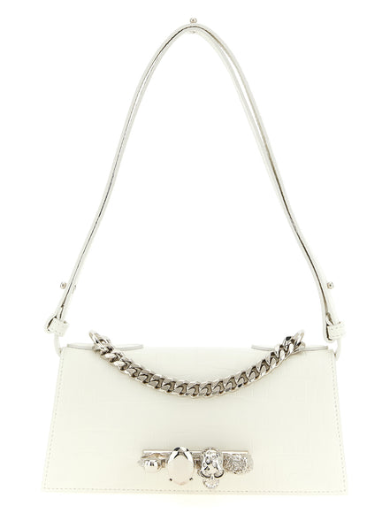 Alexander McQueen White Calfskin Shoulder Bag