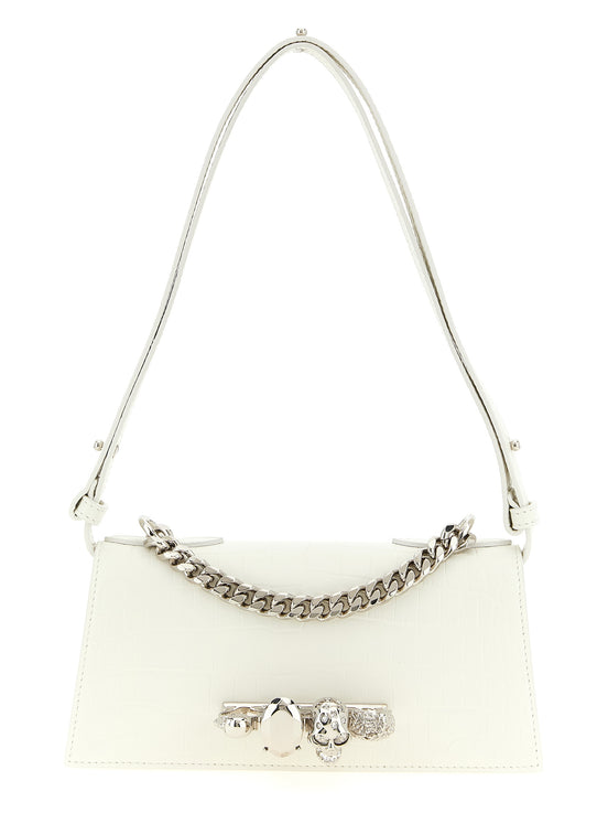 Alexander McQueen White Calfskin Shoulder Bag