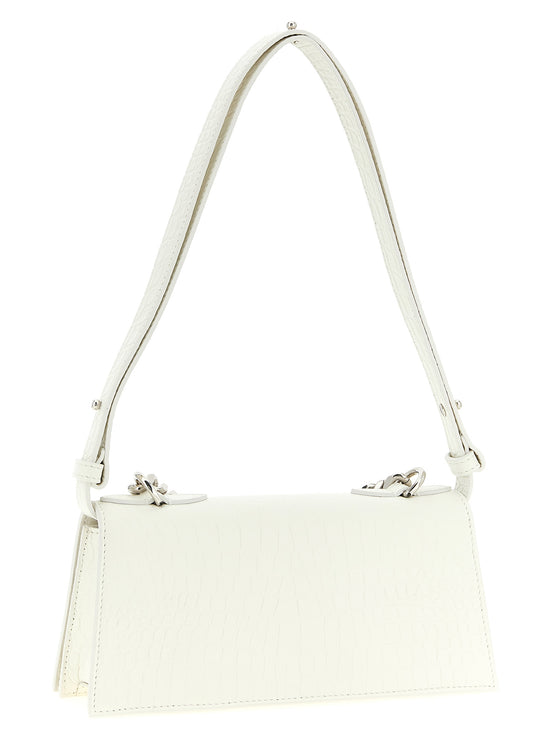 Alexander McQueen White Calfskin Shoulder Bag