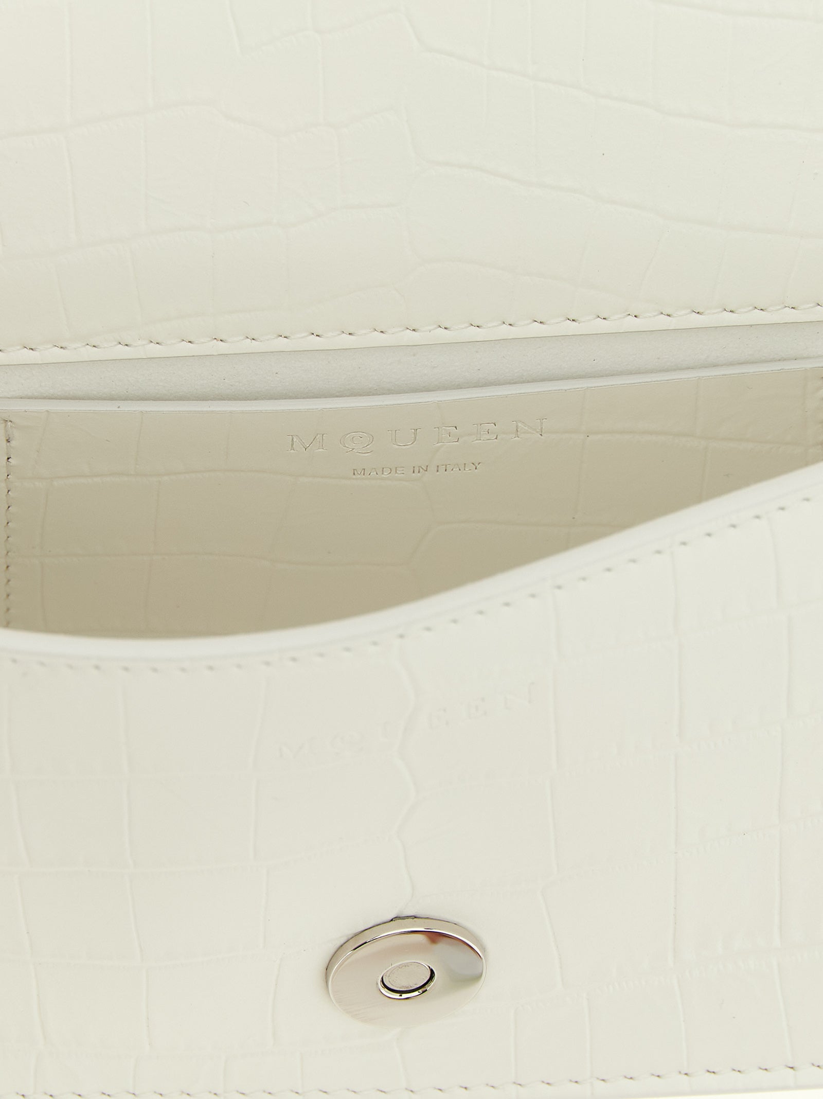 Alexander McQueen White Calfskin Shoulder Bag