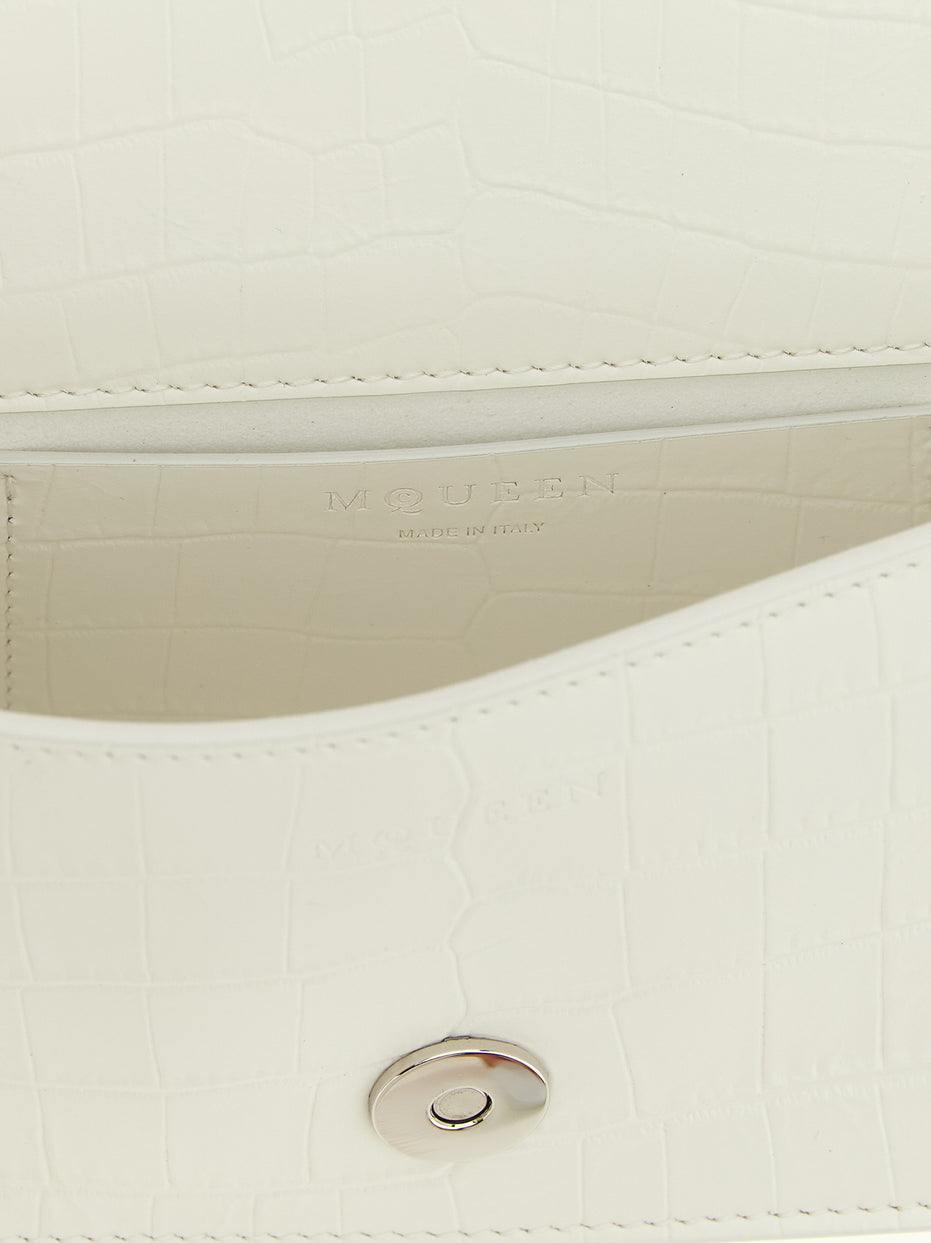 Alexander McQueen White Calfskin Shoulder Bag