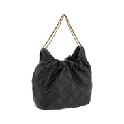Tory Burch Black Calf Leather Bos Taurus Shoulder Bag