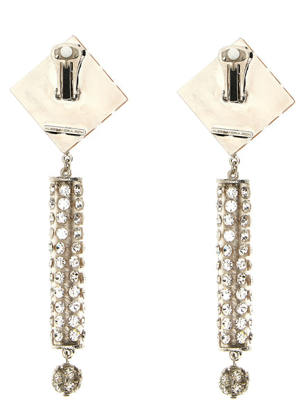 Alessandra Rich Silver Plastic Earrings
