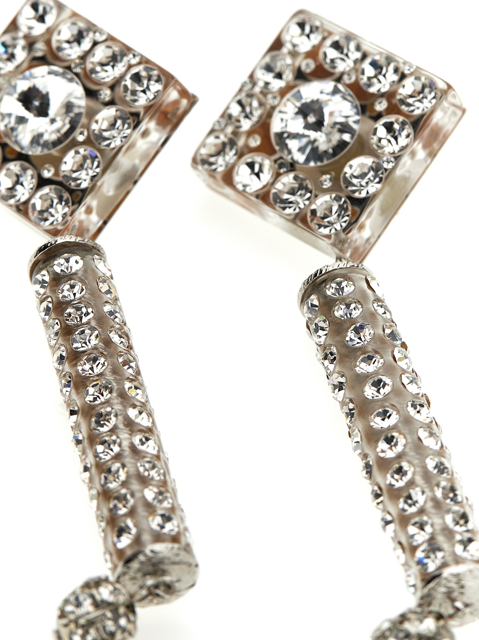 Alessandra Rich Silver Plastic Earrings