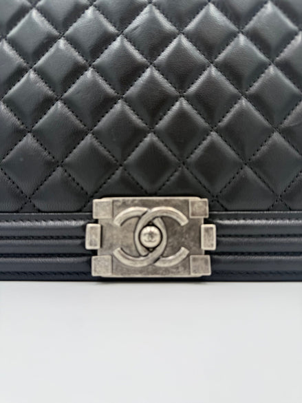Chanel Bicolor Leather Handbag
