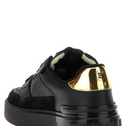 Αθλητικά παπούτσια Balmain από μαύρο μοσχαρίσιο δέρμα