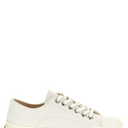 Moschino White Cotton Low Top Sneakers