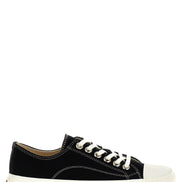 Moschino Black Cotton Low Top Sneakers