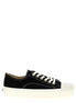 Moschino Black Cotton Low Top Sneakers