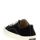 Moschino Black Cotton Low Top Sneakers