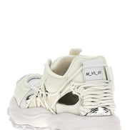 Versace White Calfskin Athletic Sneakers