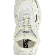 Versace White Calfskin Athletic Sneakers