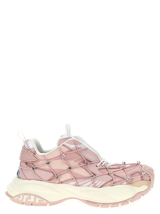 Versace Multicolor Polyester Athletic Sneakers
