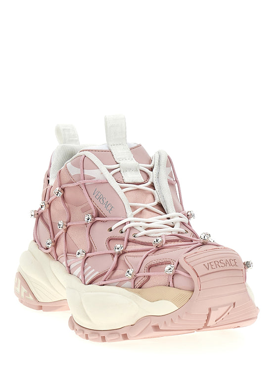 Versace Multicolor Polyester Athletic Sneakers