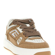 Balmain Beige Polyester Low Top Sneakers