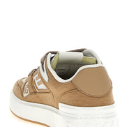Balmain Beige Polyester Low Top Sneakers