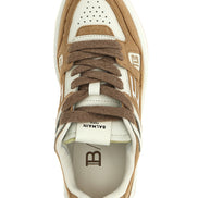 Balmain Beige Polyester Low Top Sneakers