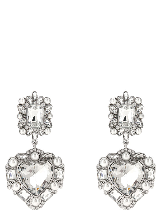 Self-Portrait Silver Cotton Earrings