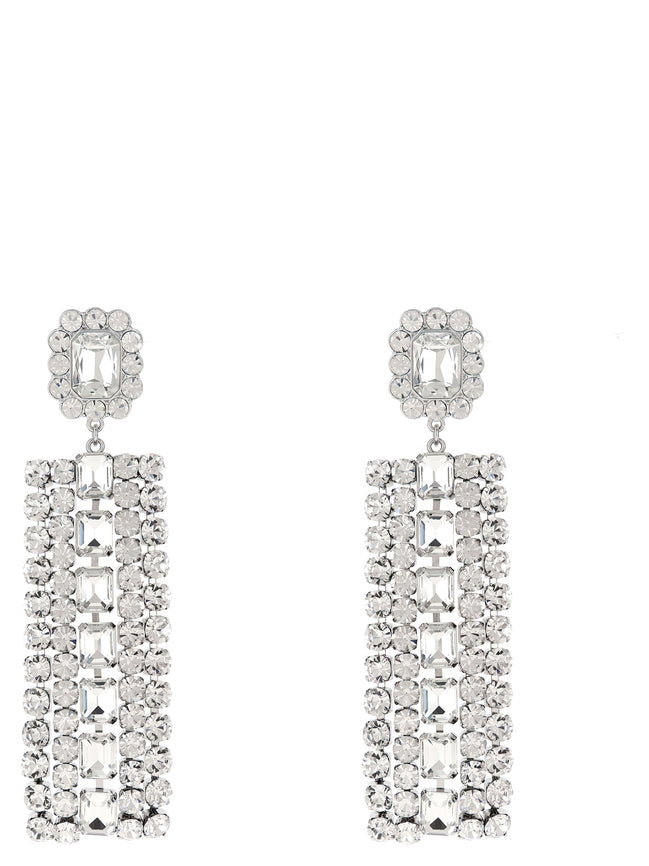 Self-Portrait Silver Cotton Earrings