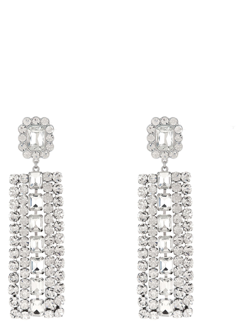 Self-Portrait Silver Cotton Earrings