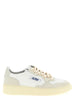 Autry Beige Cowhide Low Top Sneakers