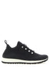 Jimmy Choo Black Tencel Low Top Sneakers