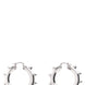 Jil Sander Silver Brass Earrings