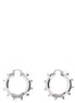 Jil Sander Silver Brass Earrings